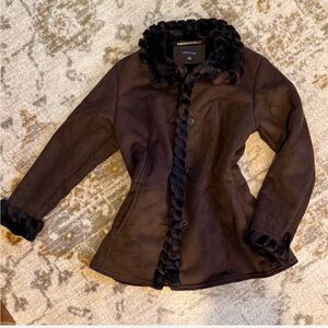 Vintage Jones New York Coat with faux fur